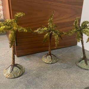 Miniature Palm Tree Decor Set